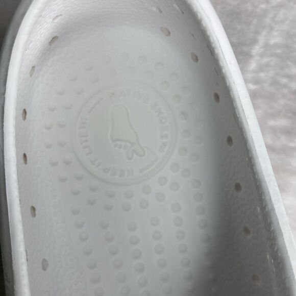 NATIVE J3 White Unisex Slip resistant water shoes - Picture 7 of 13